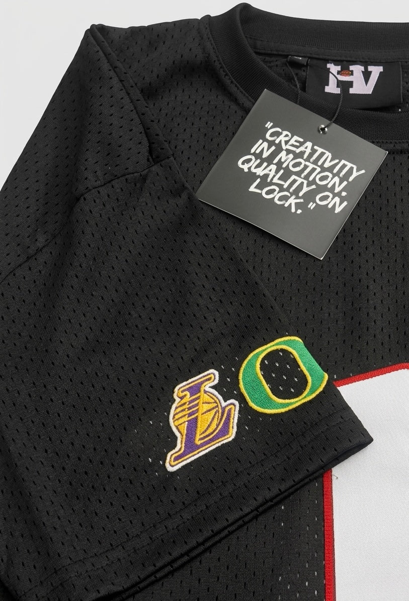 “Love & Support Embroidery Jersey” (Black)